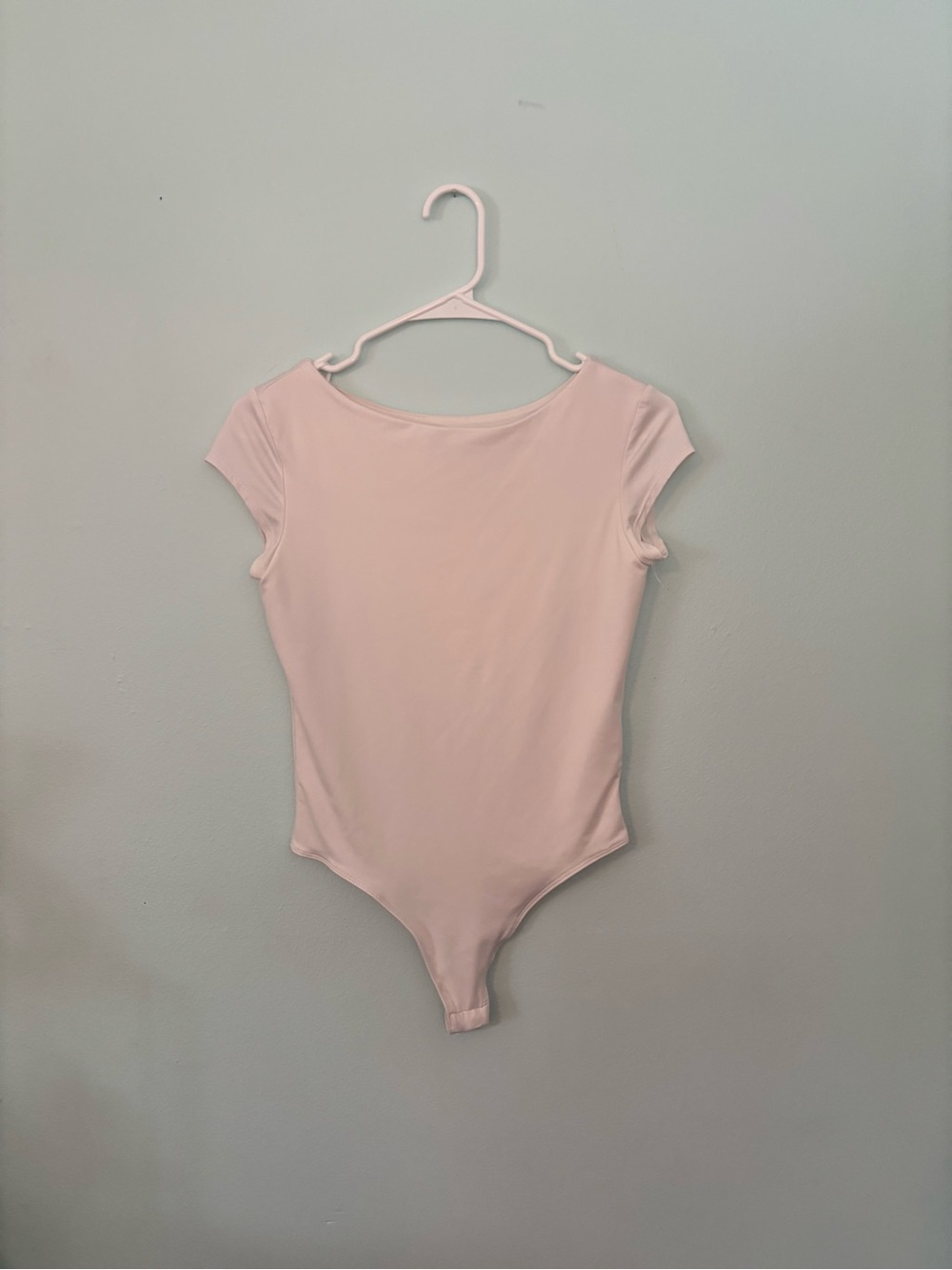 White cap sleeve One-Piece Bodysuit